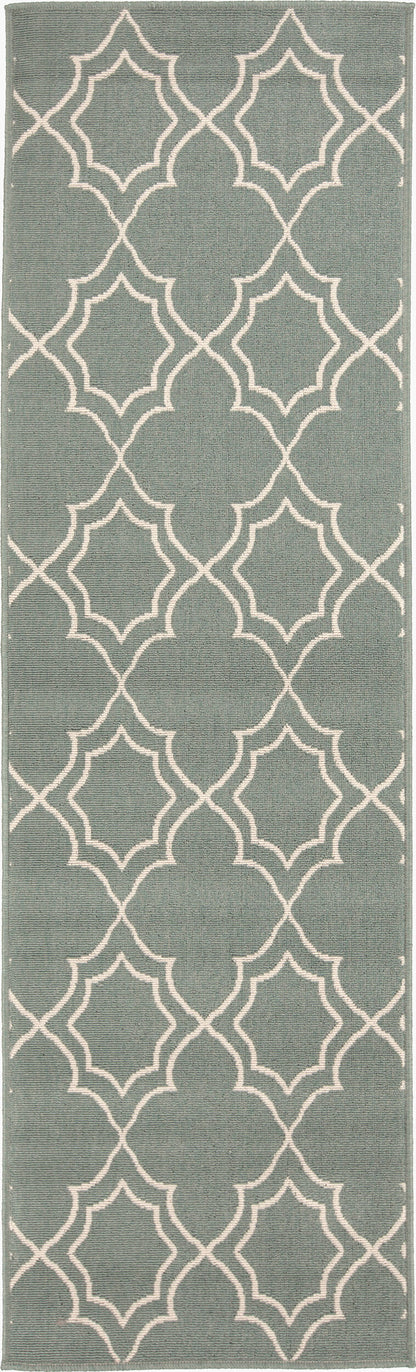 Alfombra Alfresco ALF-9589 de 2,4 m, tejida a máquina, para interior y exterior