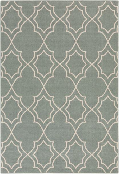 Alfresco ALF-9589 2' x 4' Machine Woven Indoor/Outdoor Accent Rug
