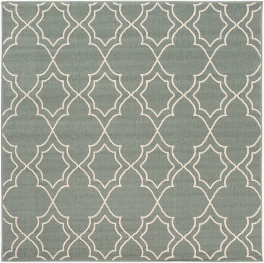 Alfresco ALF-9589 7ft Square Machine Woven Indoor/Outdoor Area Rug