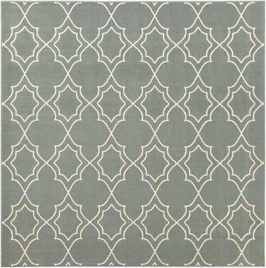 Alfresco ALF-9589 9ft Square Machine Woven Indoor/Outdoor Area Rug