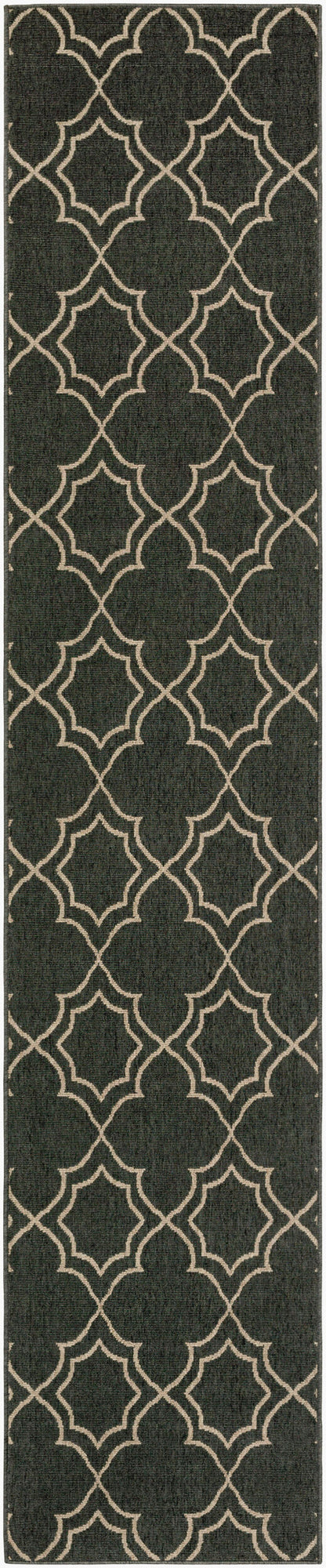 Alfresco ALF-9590 12ft Runner Machine Woven Indoor/Outdoor Runner Rug