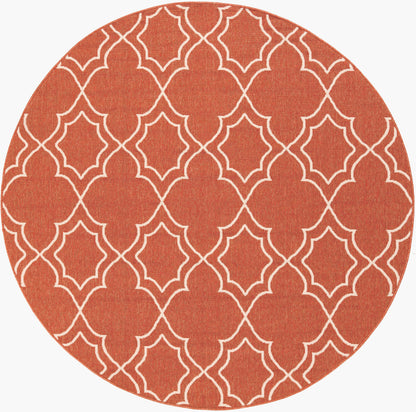 Alfresco ALF-9591 5ft Round Machine Woven Indoor/Outdoor Area Rug