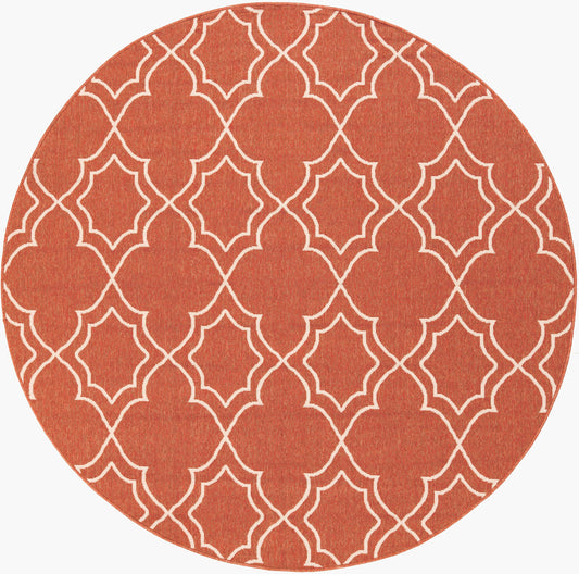 Alfresco ALF-9591 9ft Round Machine Woven Indoor/Outdoor Area Rug