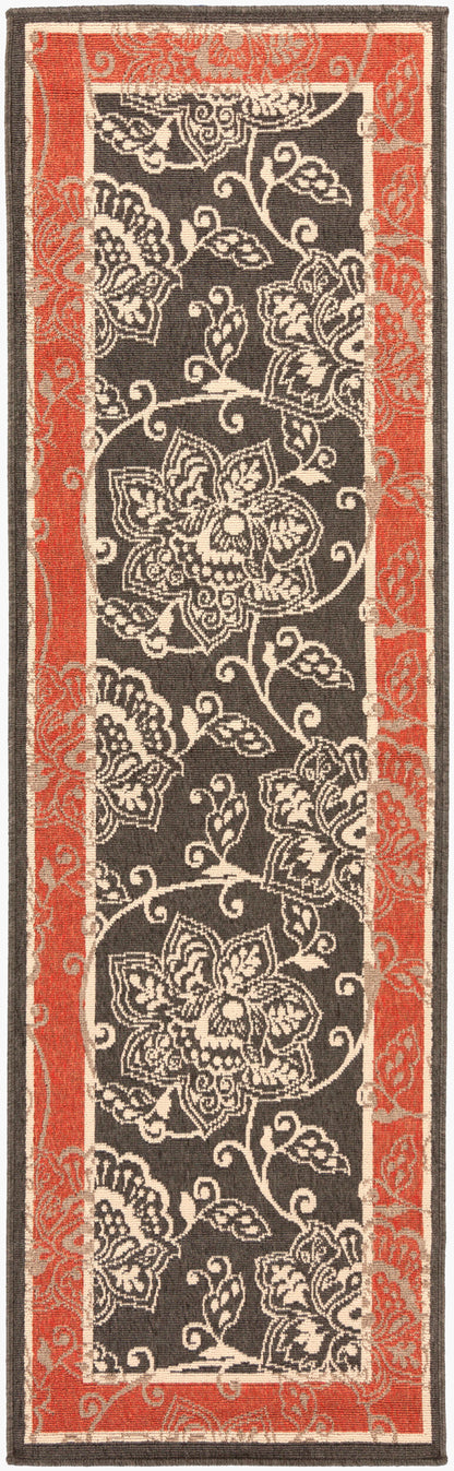 Alfresco ALF-9592 8ft Runner Machine Woven Indoor/Outdoor Runner Rug