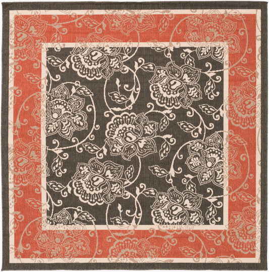 Alfresco ALF-9592 7ft Square Machine Woven Indoor/Outdoor Area Rug