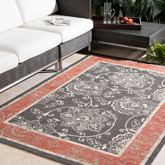 Alfresco ALF-9592 2' x 4' Machine Woven Indoor/Outdoor Accent Rug