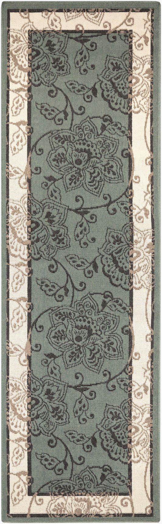 Alfresco ALF-9594 8ft Runner Machine Woven Indoor/Outdoor Runner Rug