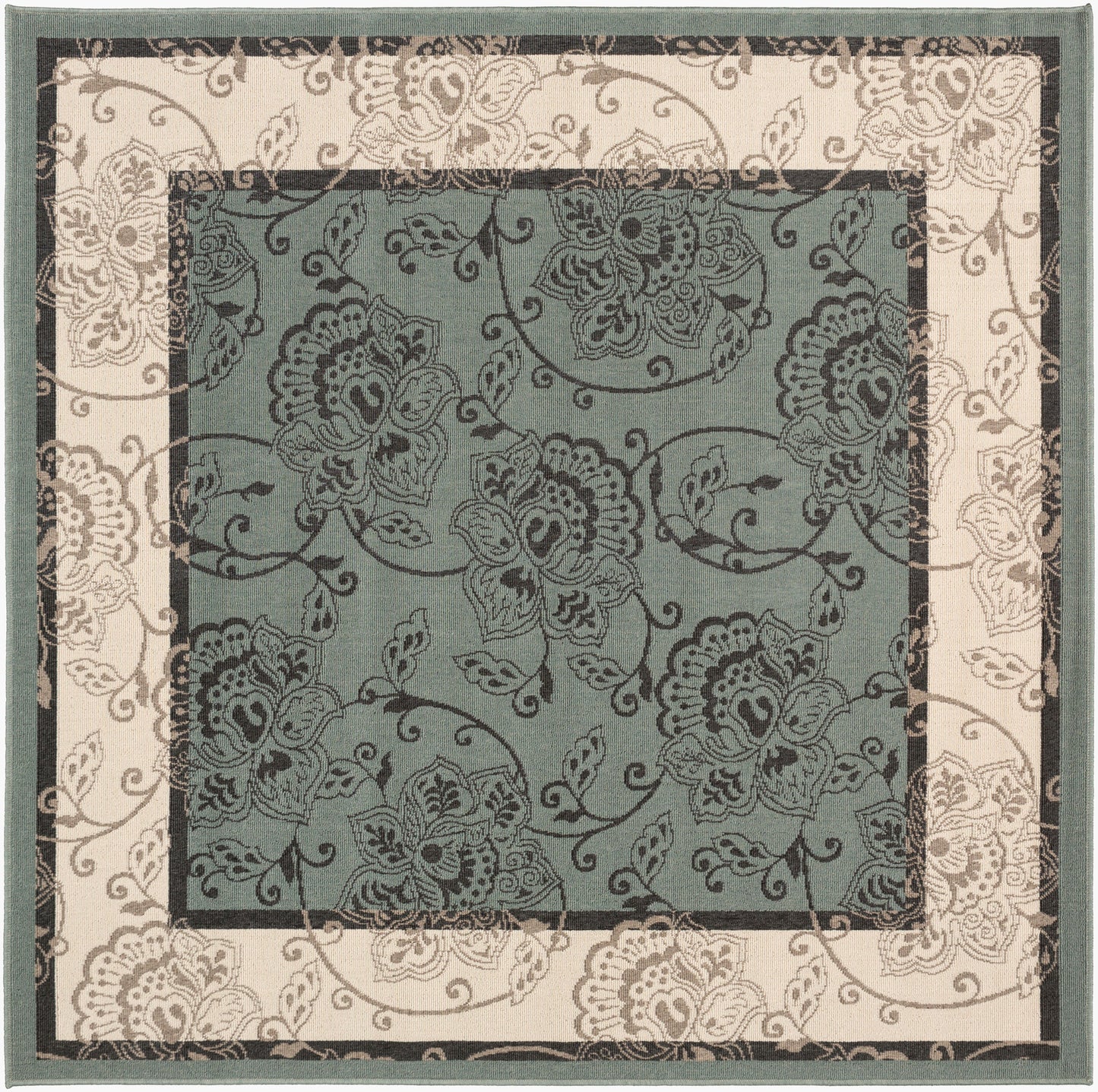 Alfombra Alfresco ALF-9594 de 2,13 m, tejida a máquina, para interior y exterior