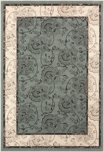 Alfombra tejida a máquina para interior y exterior Alfresco ALF-9594 de 2,13 m x 3,05 m