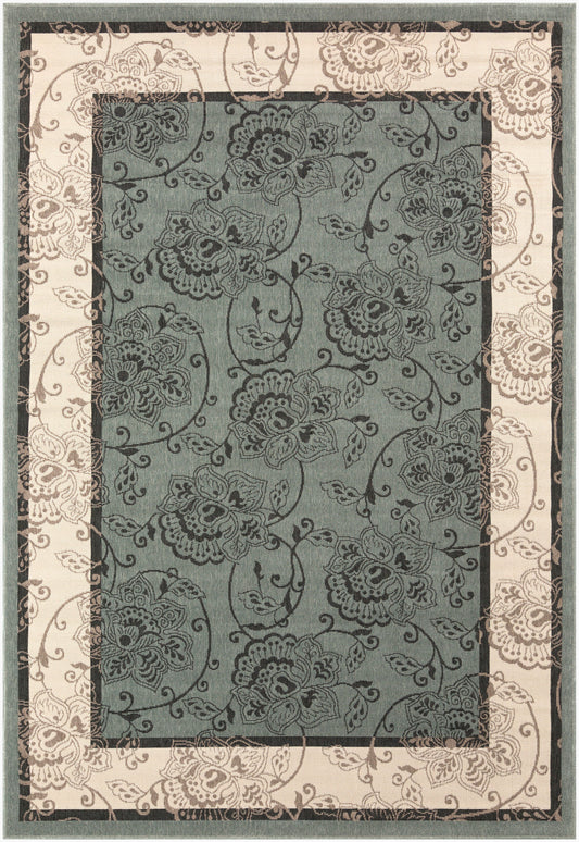 Alfombra tejida a máquina para interior y exterior Alfresco ALF-9594 de 2,13 m x 3,05 m