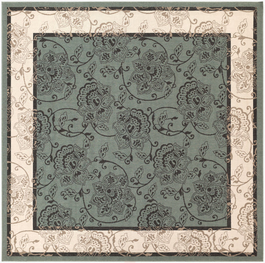 Alfombra Alfresco ALF-9594 de 2,7 m, tejida a máquina, para interior y exterior