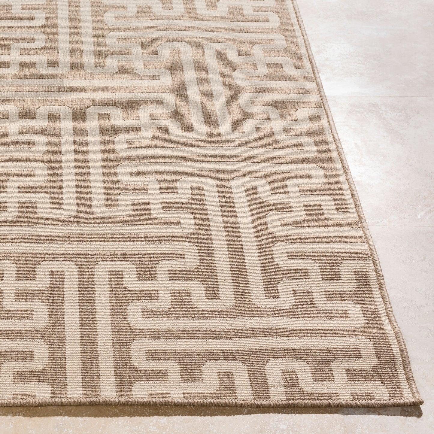Alfresco ALF-9599 7ft Round Machine Woven Indoor/Outdoor Area Rug