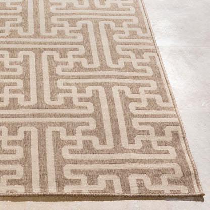 Alfresco ALF-9599 7ft Round Machine Woven Indoor/Outdoor Area Rug