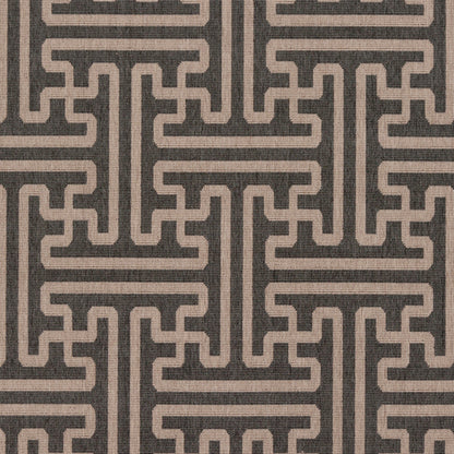 Alfombra redonda tejida a máquina Alfresco ALF-9604 de 2,13 m para interior y exterior