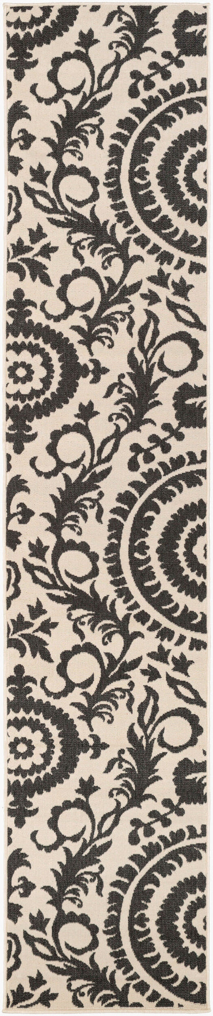 Alfresco ALF-9612 12ft Runner Machine Woven Indoor/Outdoor Runner Rug