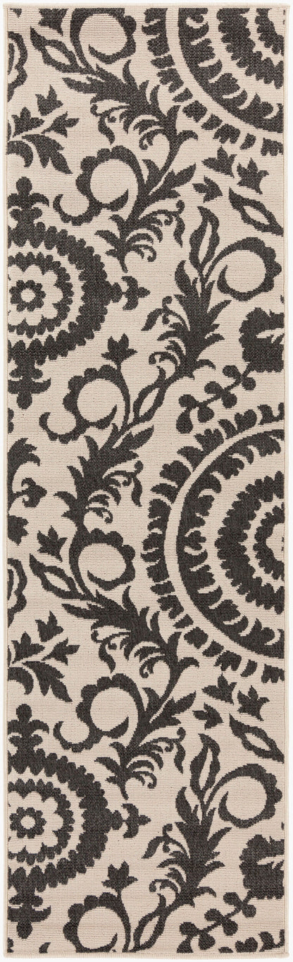 Alfresco ALF-9612 8ft Runner Machine Woven Indoor/Outdoor Runner Rug