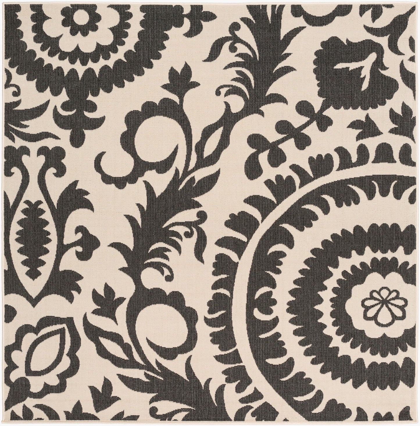 Alfresco ALF-9612 7ft Square Machine Woven Indoor/Outdoor Area Rug