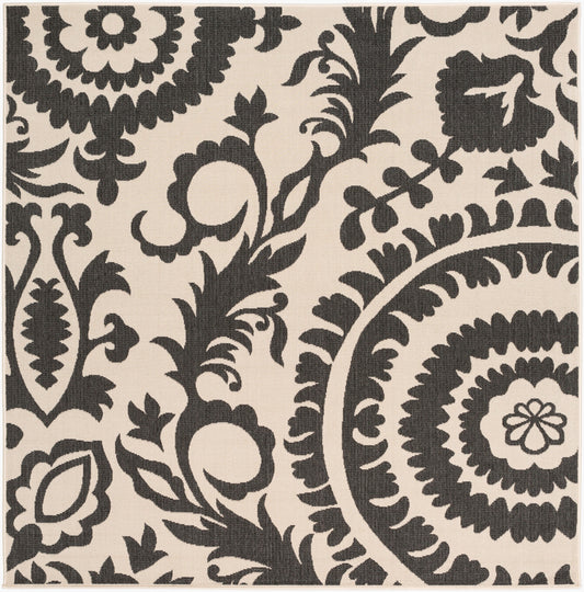 Alfresco ALF-9612 7ft Square Machine Woven Indoor/Outdoor Area Rug