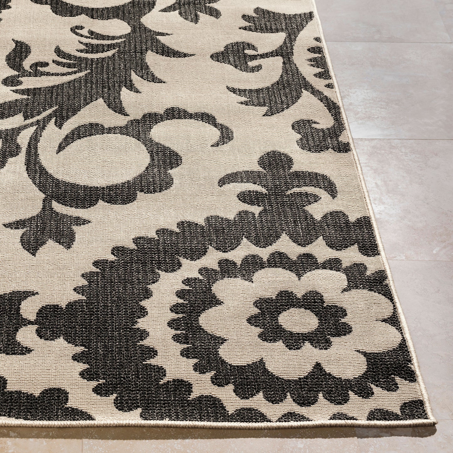 Alfresco ALF-9612 2' x 4' Machine Woven Indoor/Outdoor Accent Rug