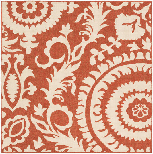 Alfresco ALF-9613 7ft Square Machine Woven Indoor/Outdoor Area Rug