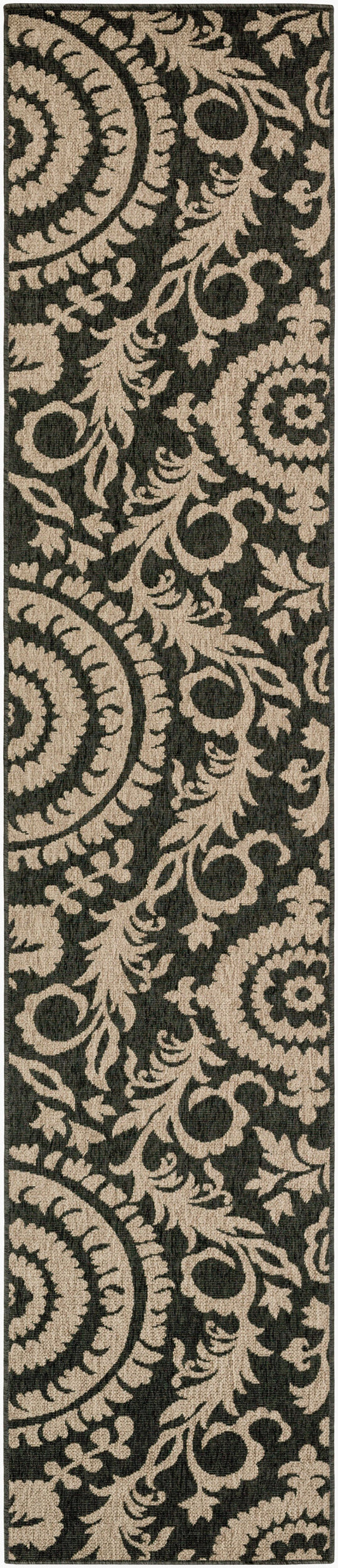 Alfresco ALF-9615 12ft Runner Machine Woven Indoor/Outdoor Runner Rug
