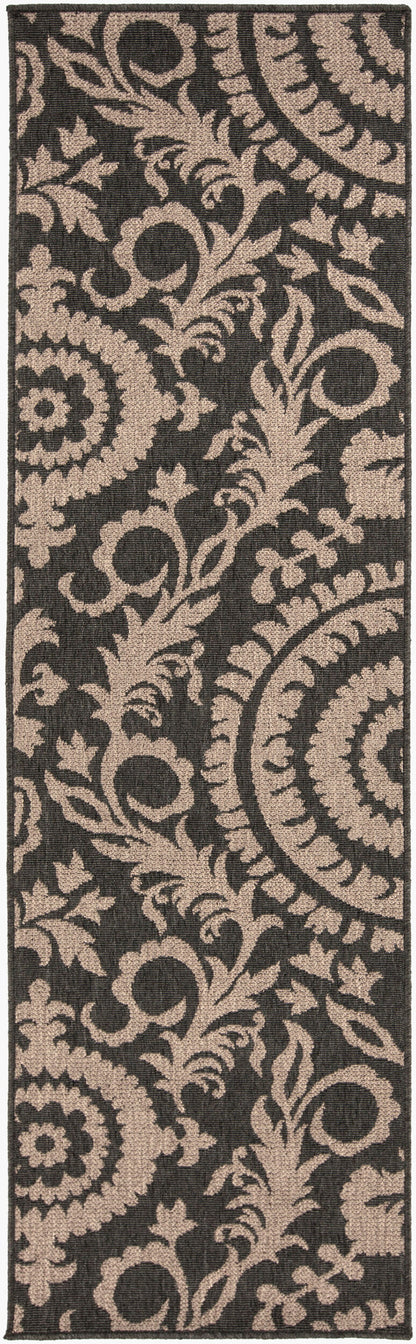 Alfresco ALF-9615 8ft Runner Machine Woven Indoor/Outdoor Runner Rug