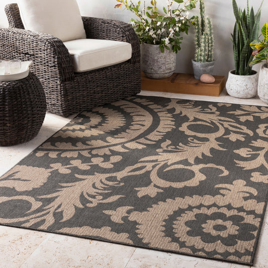 Alfresco ALF-9615 8ft Runner Machine Woven Indoor/Outdoor Runner Rug
