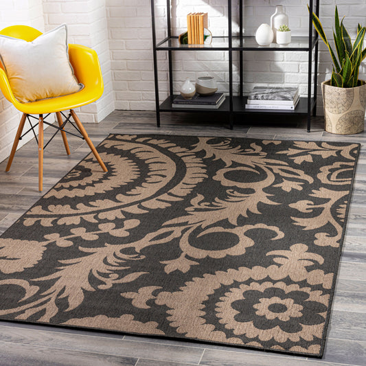 Alfresco ALF-9615 2' x 4' Machine Woven Indoor/Outdoor Accent Rug