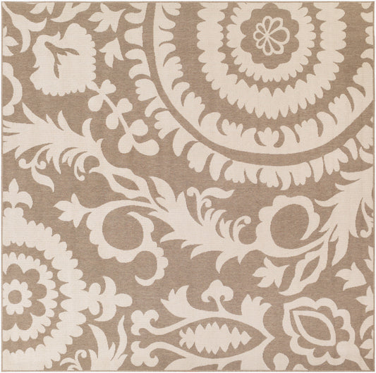 Alfresco ALF-9616 9ft Square Machine Woven Indoor/Outdoor Area Rug