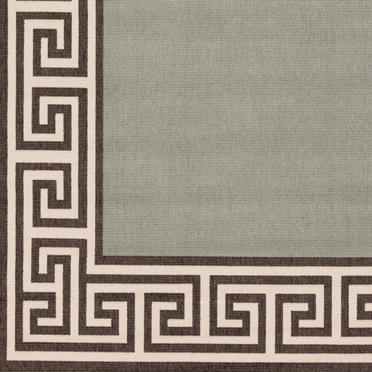 Alfombra decorativa tejida a máquina Alfresco ALF-9625 de 90 x 150 cm para interiores y exteriores