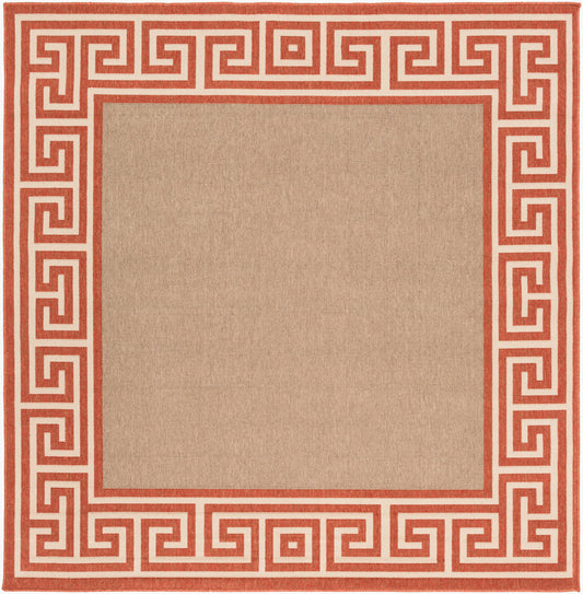 Alfresco ALF-9628 7ft Square Machine Woven Indoor/Outdoor Area Rug