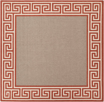 Alfresco ALF-9628 9ft Square Machine Woven Indoor/Outdoor Area Rug
