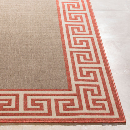Alfresco ALF-9628 9ft Round Machine Woven Indoor/Outdoor Area Rug
