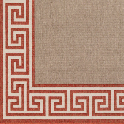 Alfresco ALF-9628 7ft Square Machine Woven Indoor/Outdoor Area Rug