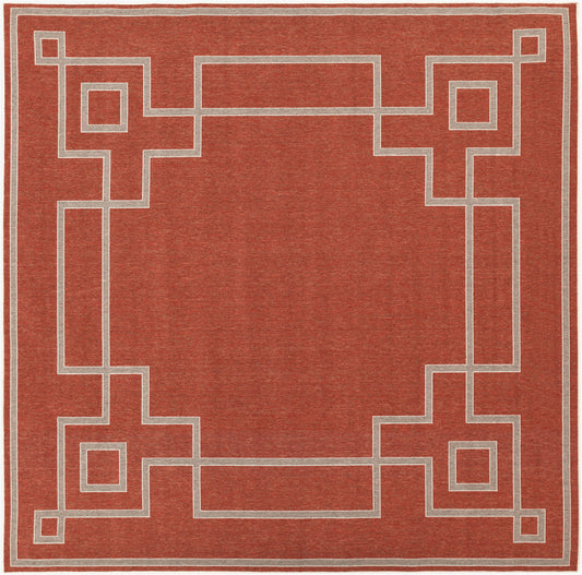 Alfresco ALF-9631 9ft Square Machine Woven Indoor/Outdoor Area Rug