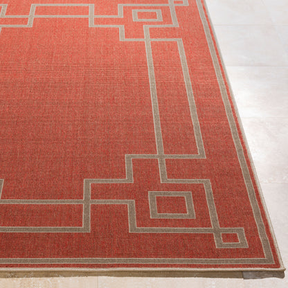 Alfresco ALF-9631 7ft Square Machine Woven Indoor/Outdoor Area Rug