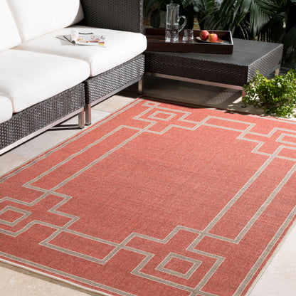 Alfresco ALF-9631 7ft Square Machine Woven Indoor/Outdoor Area Rug