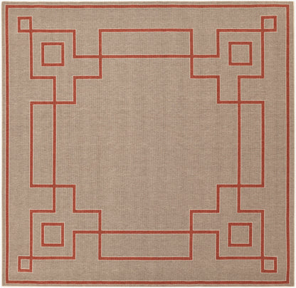 Alfresco ALF-9633 9ft Square Machine Woven Indoor/Outdoor Area Rug