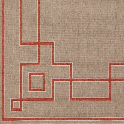 Alfresco ALF-9633 6' x 9' Machine Woven Indoor/Outdoor Area Rug