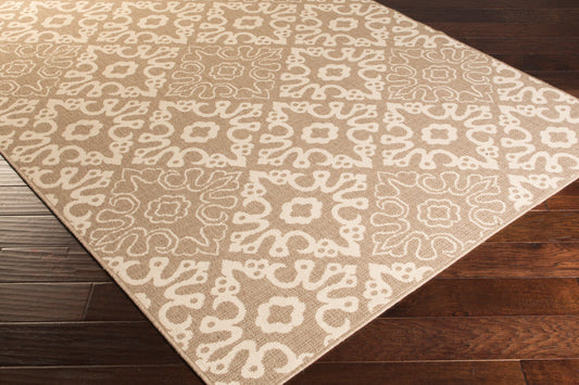 Alfresco ALF-9635 9ft Square Machine Woven Indoor/Outdoor Area Rug