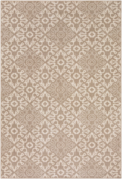 Alfresco ALF-9635 5ft Round Machine Woven Indoor/Outdoor Area Rug