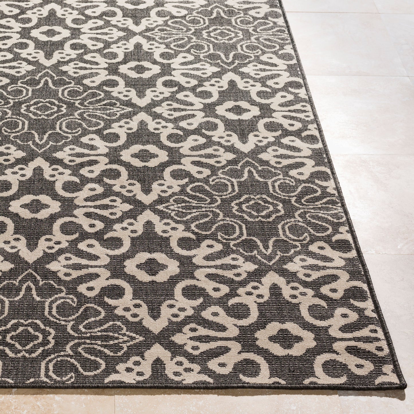 Alfombra tejida a máquina para interior y exterior Alfresco ALF-9637 de 7' x 10'