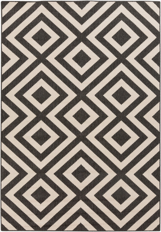 Alfresco ALF-9639 5' x 7' Machine Woven Indoor/Outdoor Area Rug