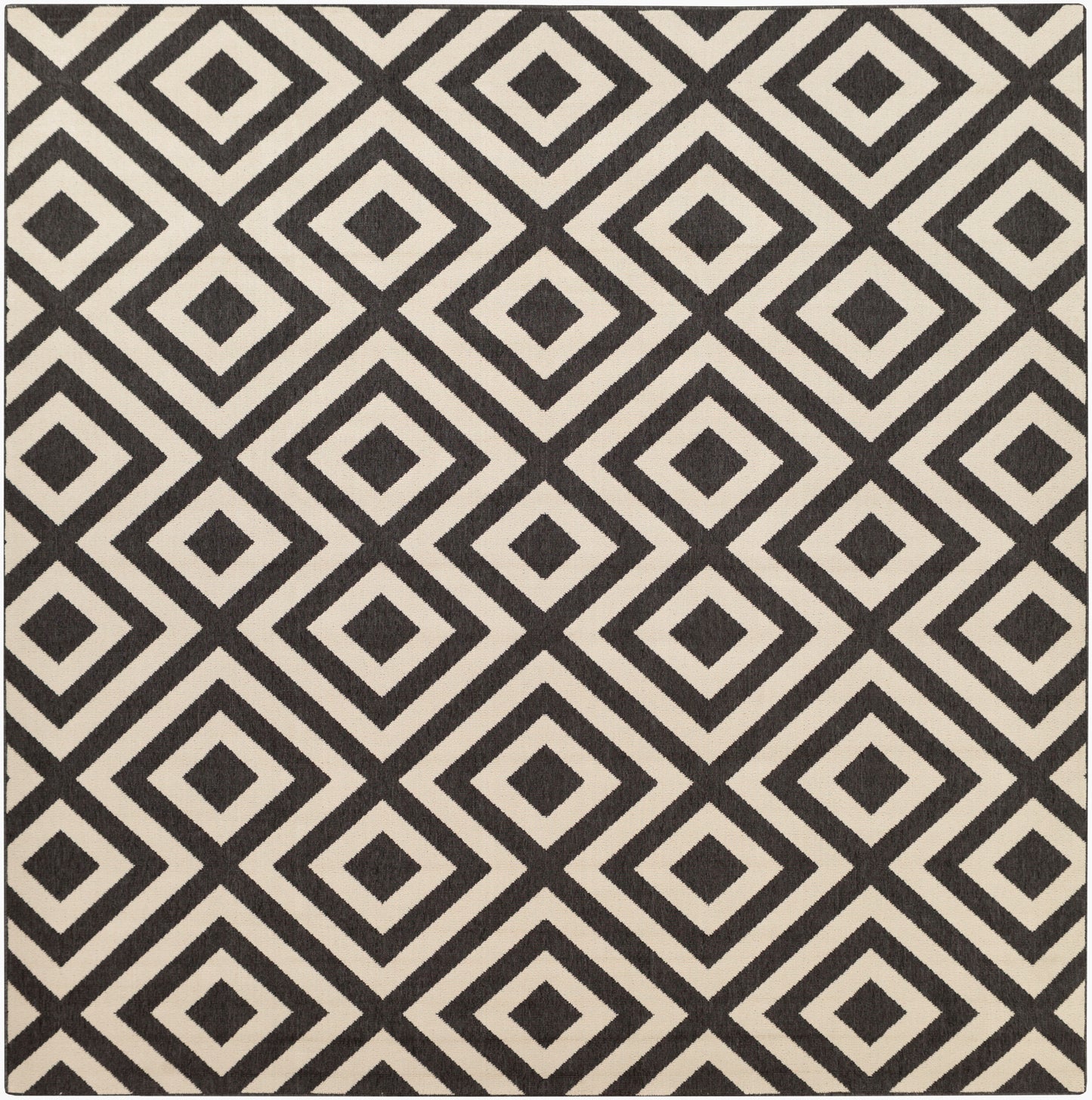 Alfresco ALF-9639 9ft Square Machine Woven Indoor/Outdoor Area Rug