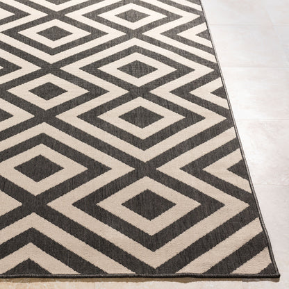Alfresco ALF-9639 2' x 4' Machine Woven Indoor/Outdoor Accent Rug