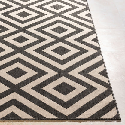 Alfresco ALF-9639 5' x 7' Machine Woven Indoor/Outdoor Area Rug