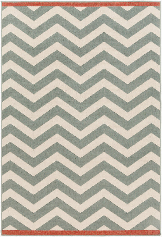 Alfombra tejida a máquina para interior y exterior Alfresco ALF-9644 de 1,52 m x 2,13 m