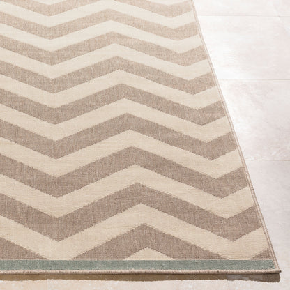 Alfresco ALF-9645 9ft Round Machine Woven Indoor/Outdoor Area Rug
