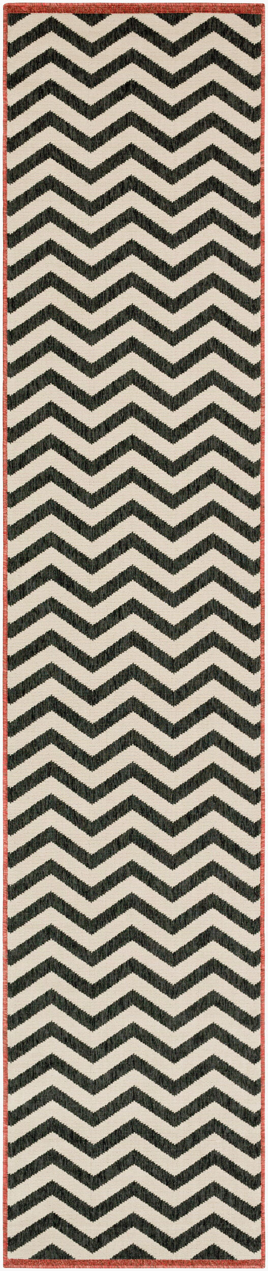 Alfresco ALF-9646 12ft Runner Machine Woven Indoor/Outdoor Runner Rug