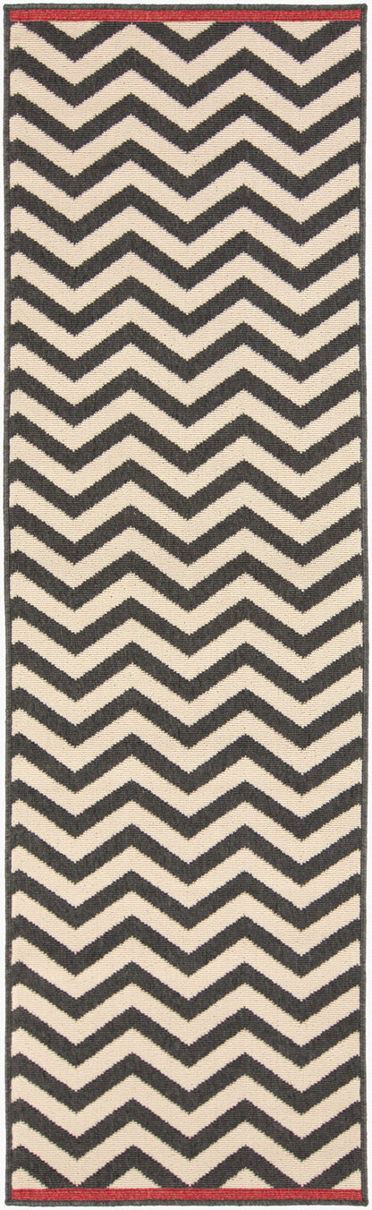 Alfombra Alfresco ALF-9646 de 2,4 m, tejida a máquina, para interior y exterior